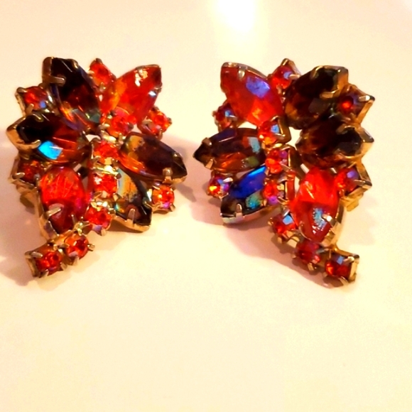 Jewelry - Vintage Elegant Multicolor Gemstone Earrings